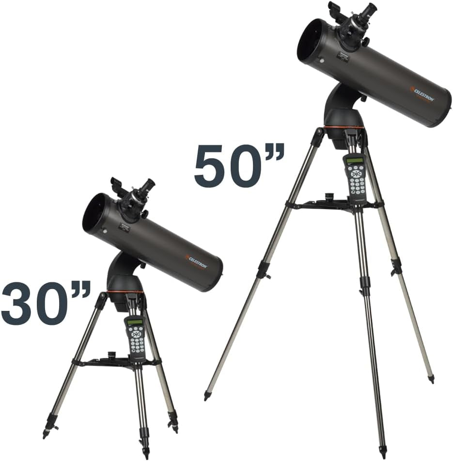 Celestron - Nexstar 130SLT Computerized Telescope - Compact and Portable - Newtonian Reflector Optical Design - Skyalign Technology - Computerized Hand Control - 130Mm Aperture Grey