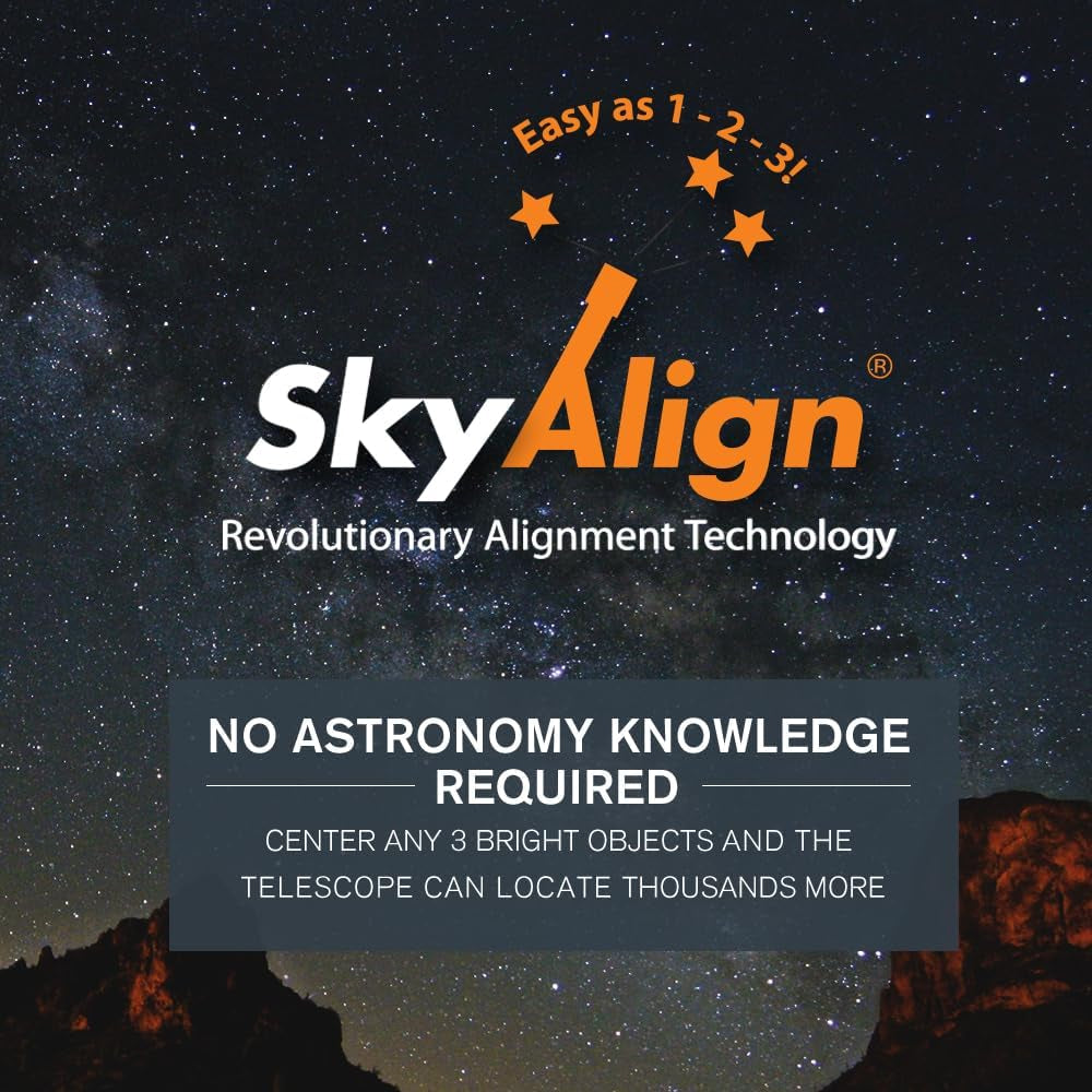 Celestron - Nexstar 130SLT Computerized Telescope - Compact and Portable - Newtonian Reflector Optical Design - Skyalign Technology - Computerized Hand Control - 130Mm Aperture Grey