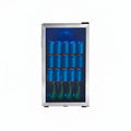 Beverage Cooler Built for Perfect Storage, 117-Can Capacity, Adjustable Shelves, LED Lighting, Door Lock