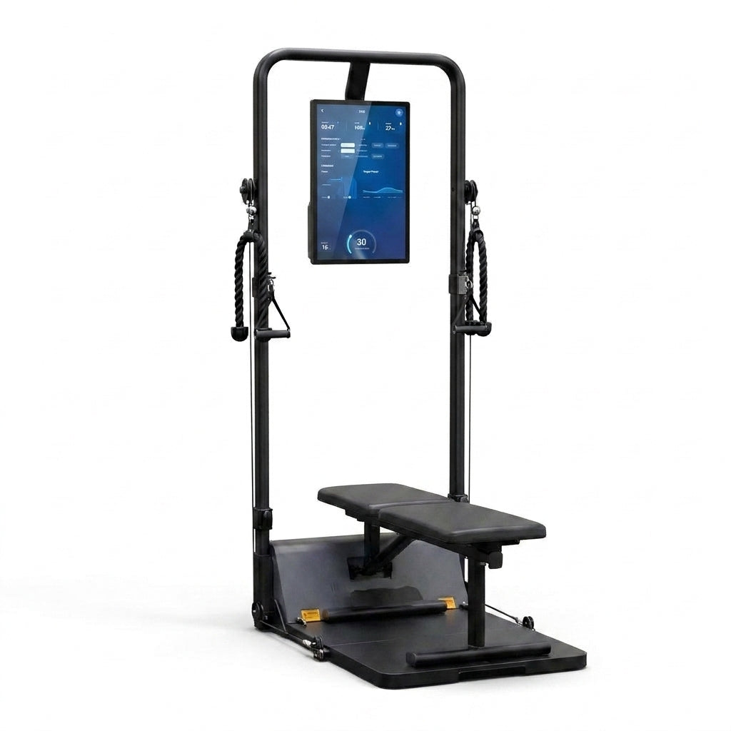 AI Smart Home Gym, All-In-One Digital Weight Workout Machine for Squat, Strength, Cardio, HIIT — Studio Shot