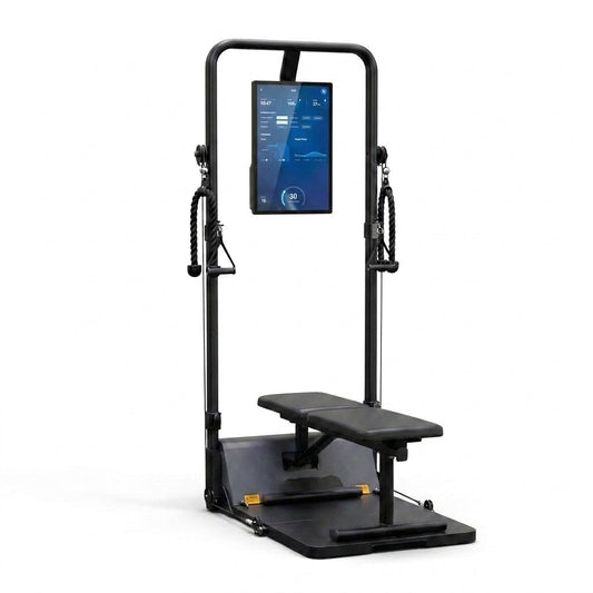 AI Smart Home Gym, All-In-One Digital Weight Workout Machine for Squat, Strength, Cardio, HIIT — Studio Shot