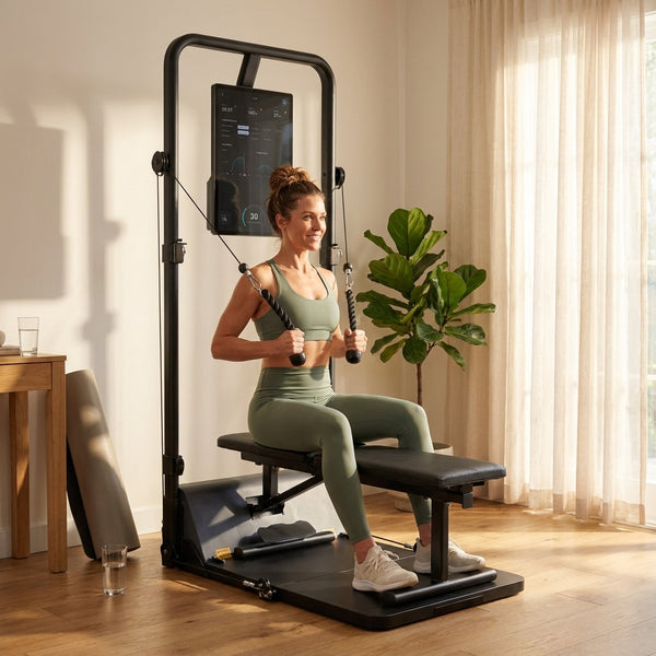 Smart Home Gym Built for Full Body Training, AI Technology, Digital Weight System, Compact Design