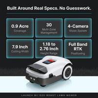 Robot Lawn Mower NO Wire - 0.9 Acre, Full Band Rtk+4-Eye Vision Robotic Lawnmower, Automatic Mapping, 30 Multi-Zone Management, Accurate Obstacle Avoidance, Intelligent Anti-Theft, APP Control — Results & Stats