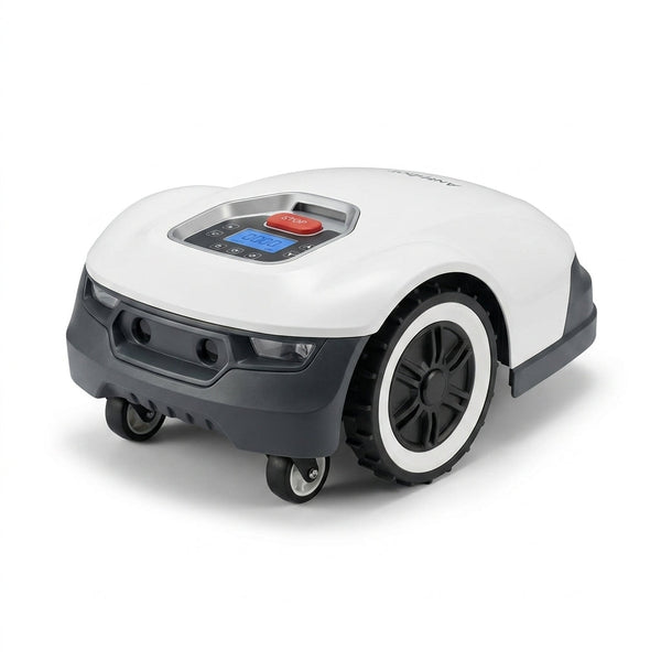 Robot Lawn Mower NO Wire - 0.9 Acre, Full Band Rtk+4-Eye Vision Robotic Lawnmower, Automatic Mapping, 30 Multi-Zone Management, Accurate Obstacle Avoidance, Intelligent Anti-Theft, APP Control — Studio Shot