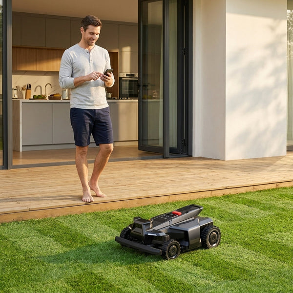 Robot Lawn Mower Built for Large Yards, 1.5 Acre Coverage, RTK Navigation, 360 Camera, AI Obstacle Avoidance