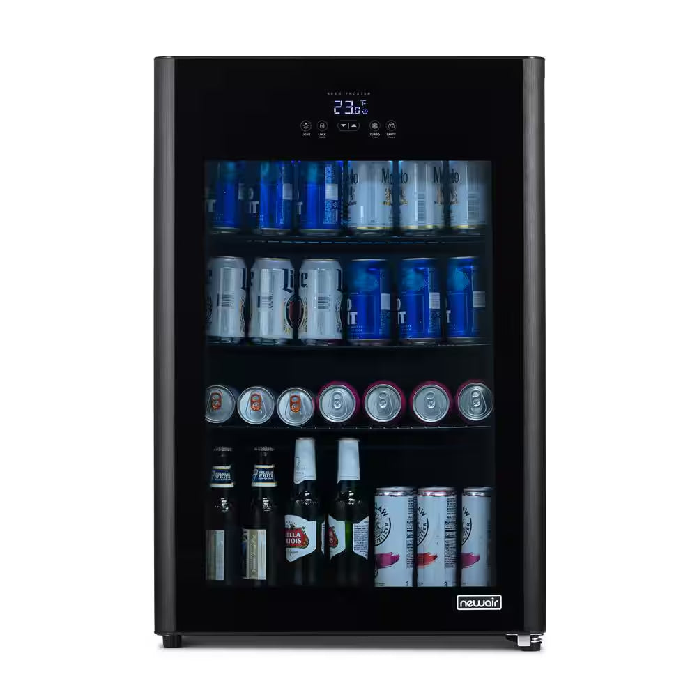Beverage Froster 22 In. 125 (12 Oz.) Can Freestanding Cooler Beverage Fridge Chills down to 23° W/ Party and Turbo Mode